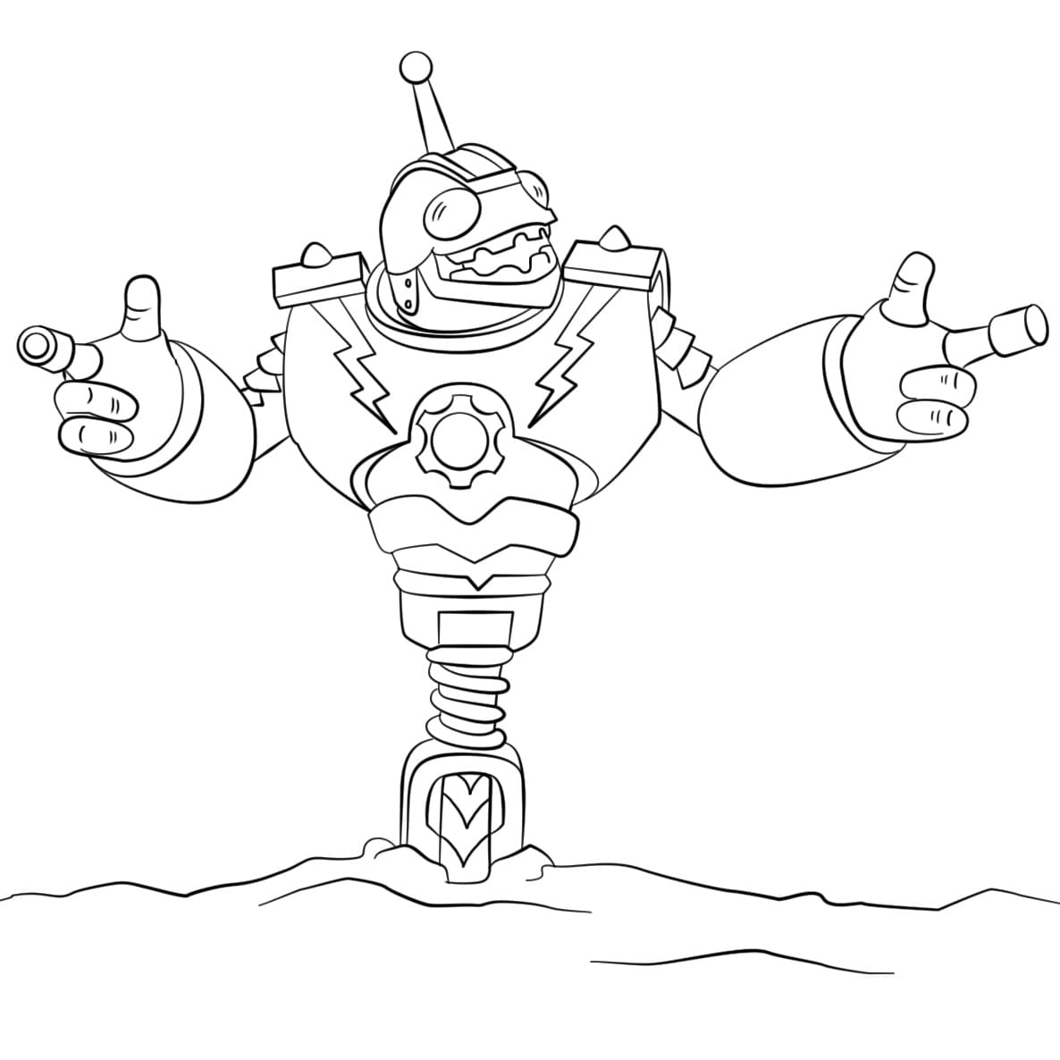 Desenhos de Desenhar Bouncer Skylanders para colorir