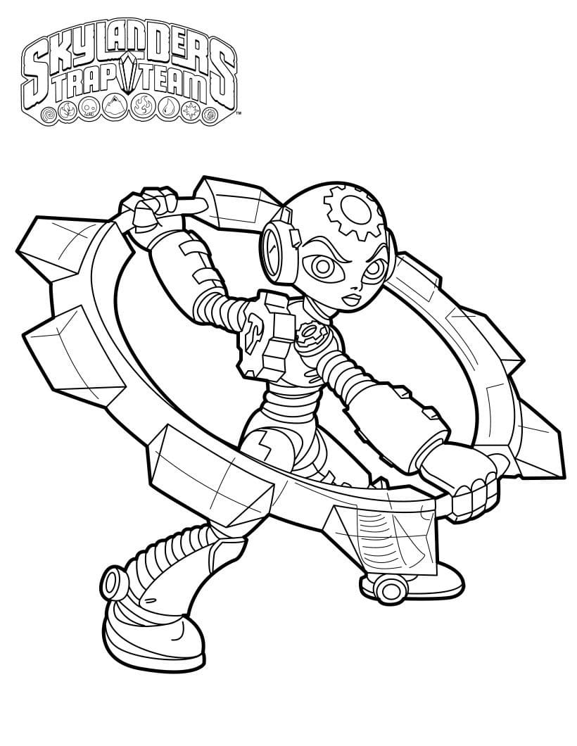 Desenhos de Desenhar Gearshift Skylanders para colorir