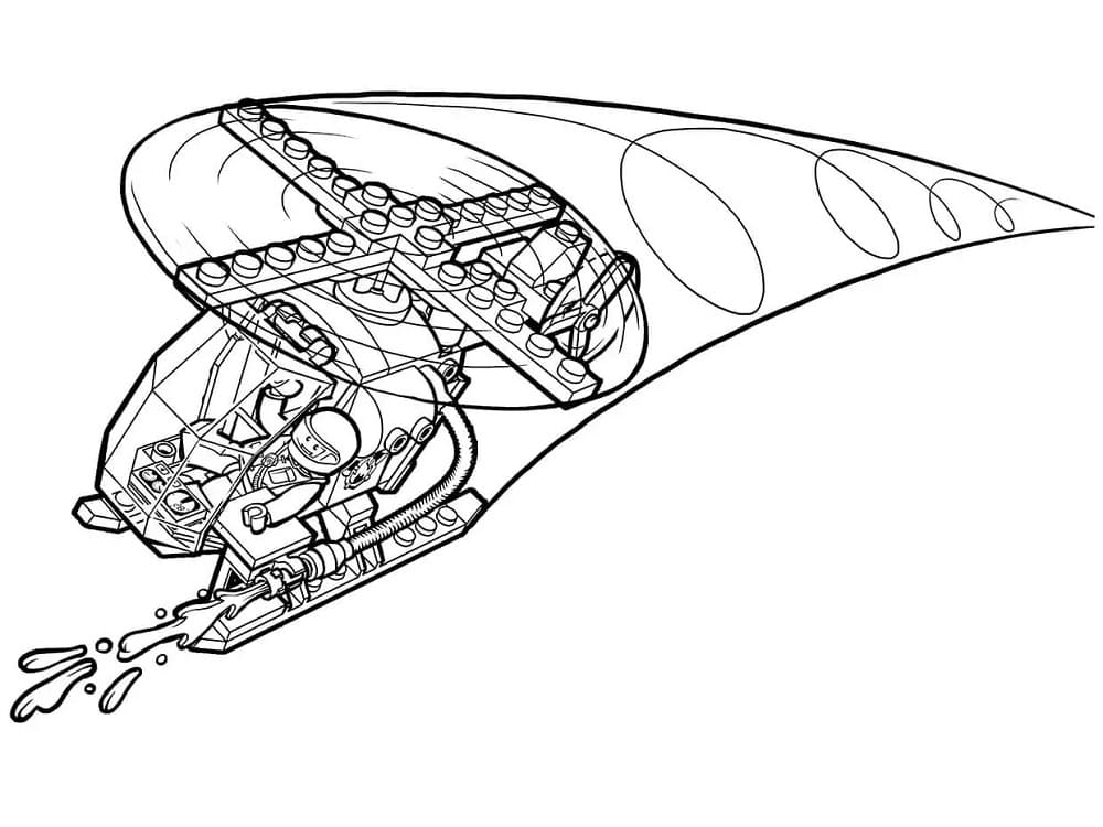 Desenhar Lego Helicóptero para colorir