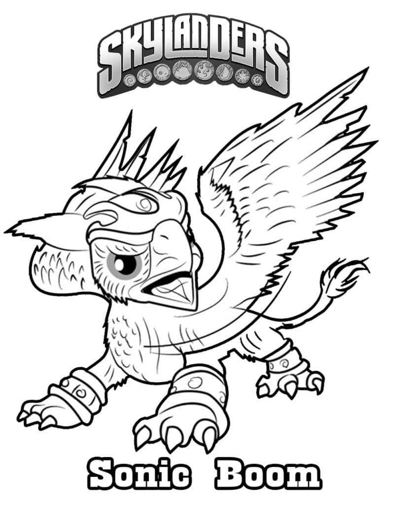 Desenhos de Desenhar Sonic Boom Skylanders para colorir