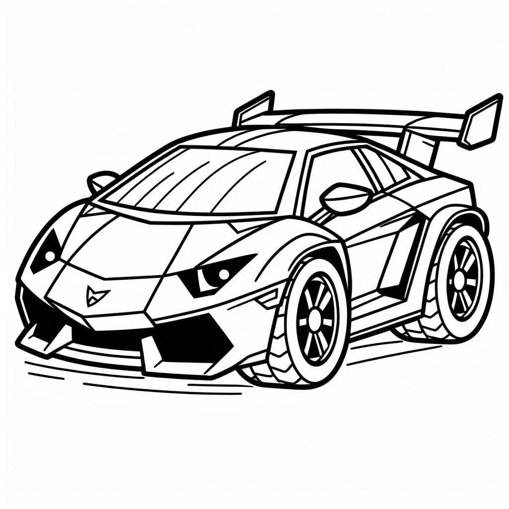 Desenhos de Desenhar carro lamborghini grátis para colorir