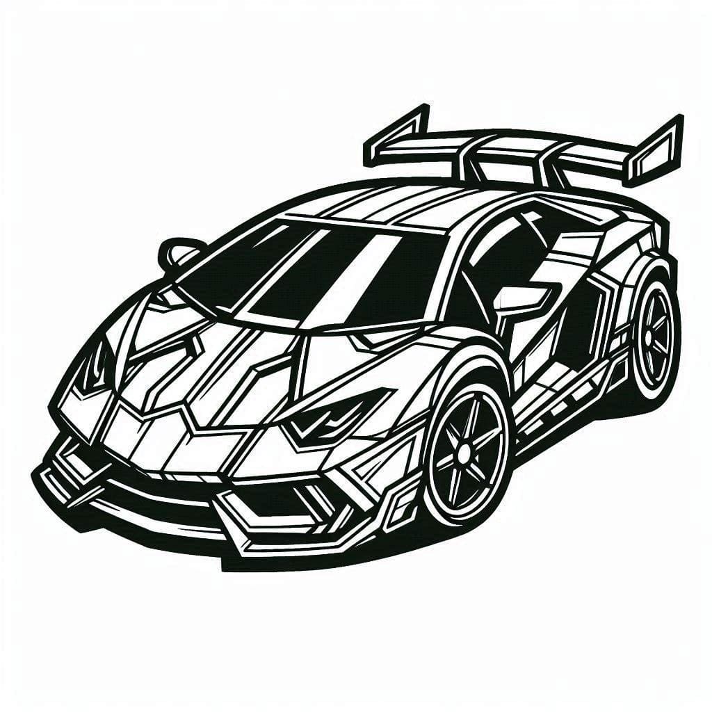 Desenhos de Desenhar carro lamborghini para colorir