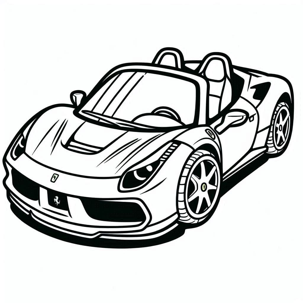 Desenhos de Desenhar imagem de carro grátis para colorir