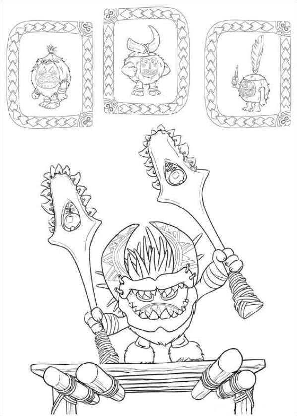 Desenhe Moana 2 para colorir