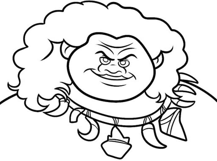 Desenhe Moana impressão gratuita para colorir