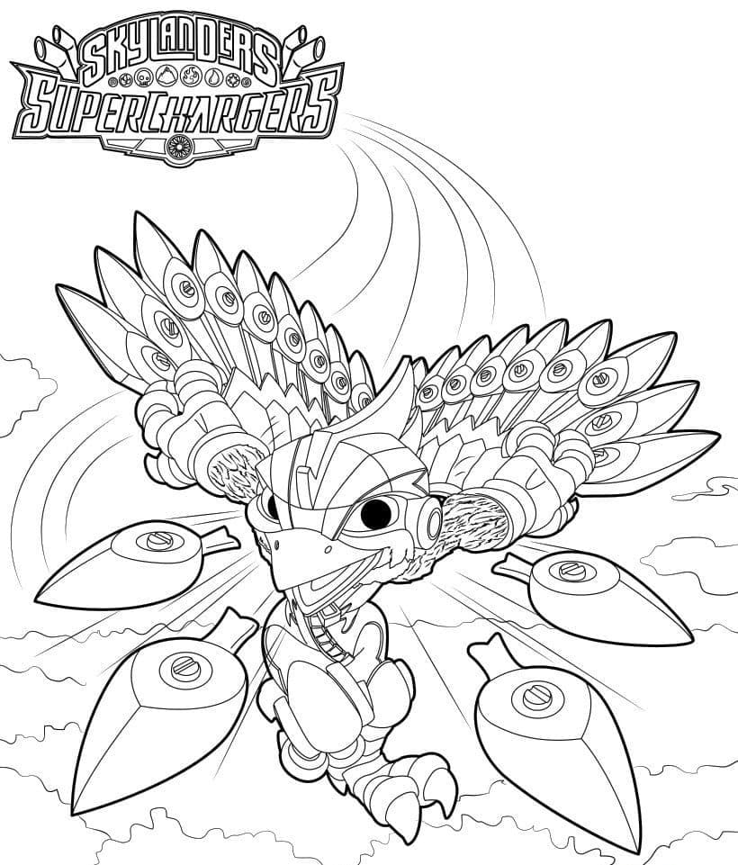 Desenhos de Desenhe Stormblade Skylanders para colorir