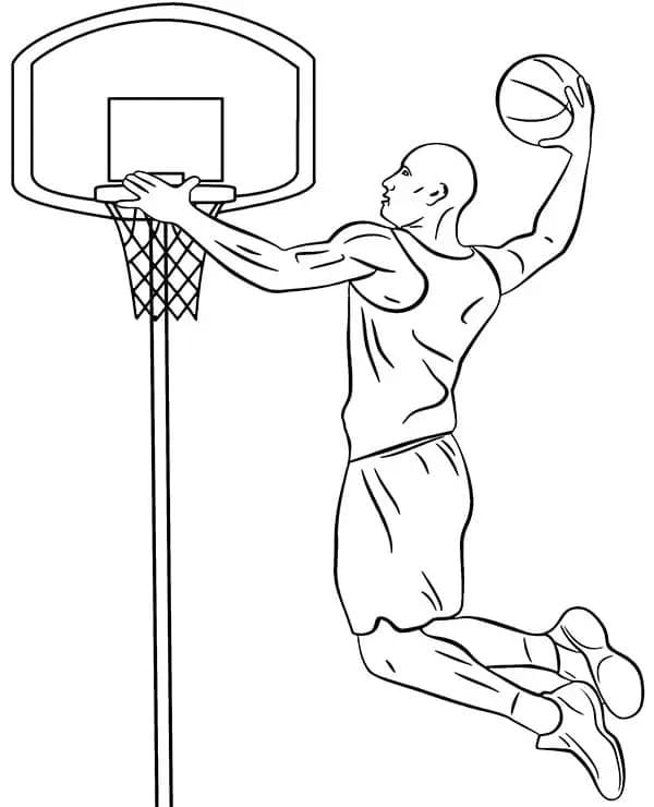 Desenhos de Desenho Basquetebol básico para colorir