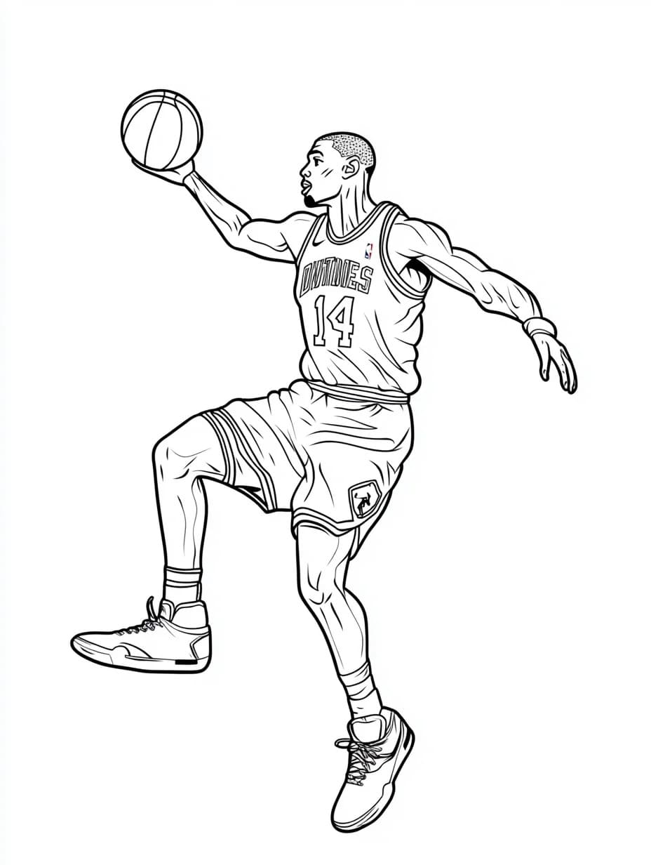 Desenhos de Desenho Basquetebol grátis para colorir