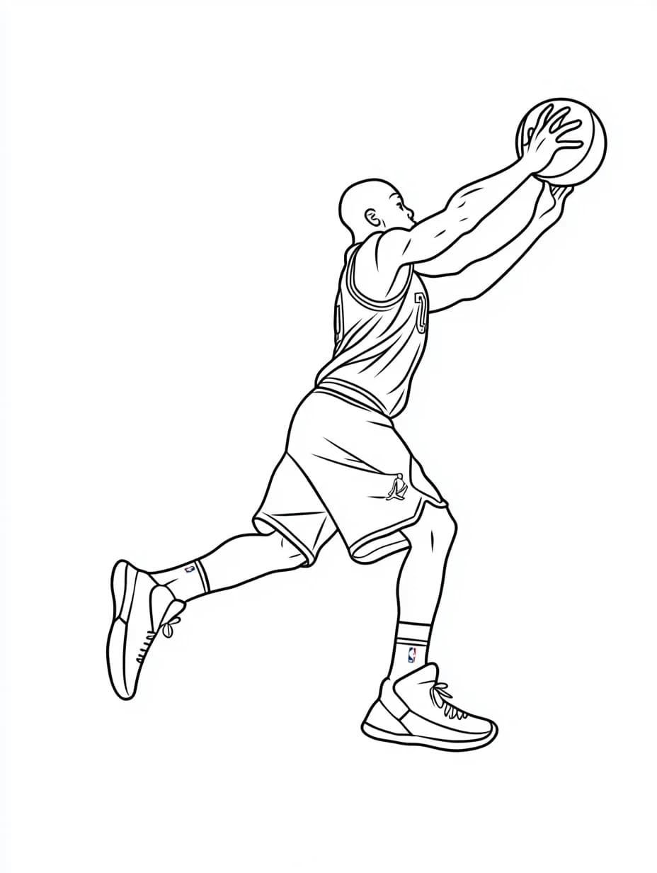 Desenhos de Desenho Basquetebol imprimível para colorir