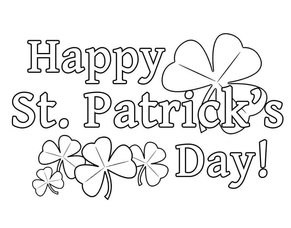 Desenhos de Feliz Dia de St.Patrick 1 para colorir