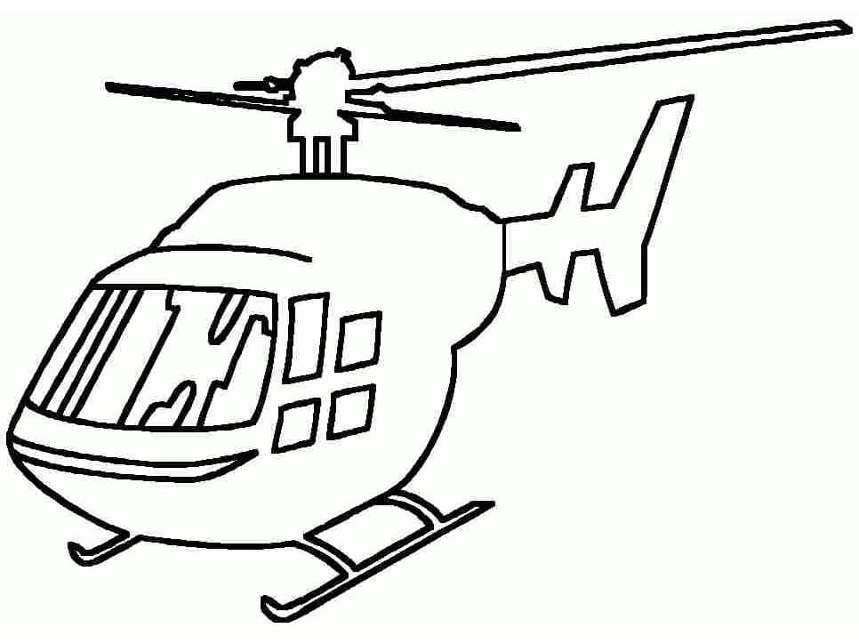 Desenhos de Helicóptero Livre para colorir