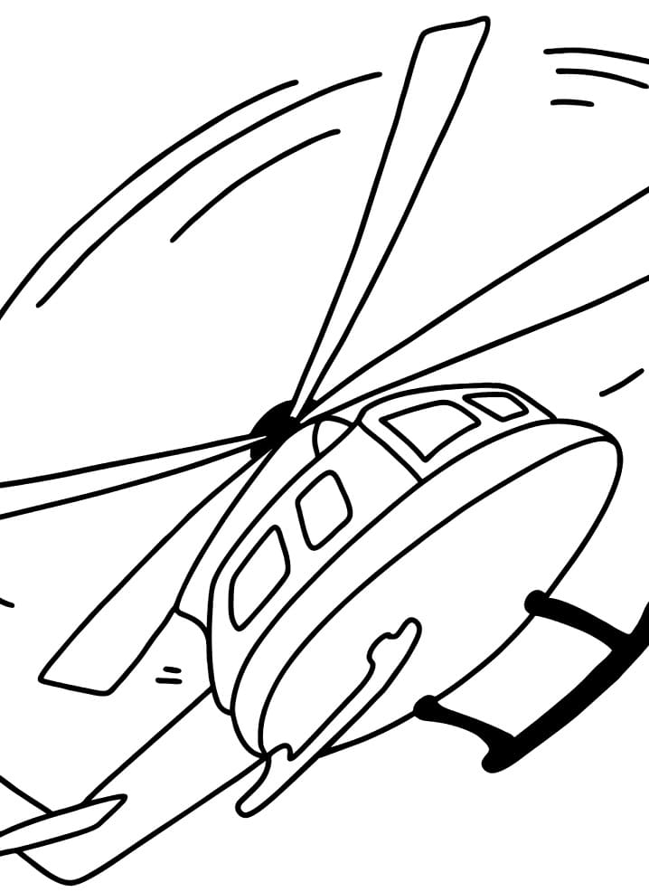 Desenhos de Helicóptero de graça para colorir