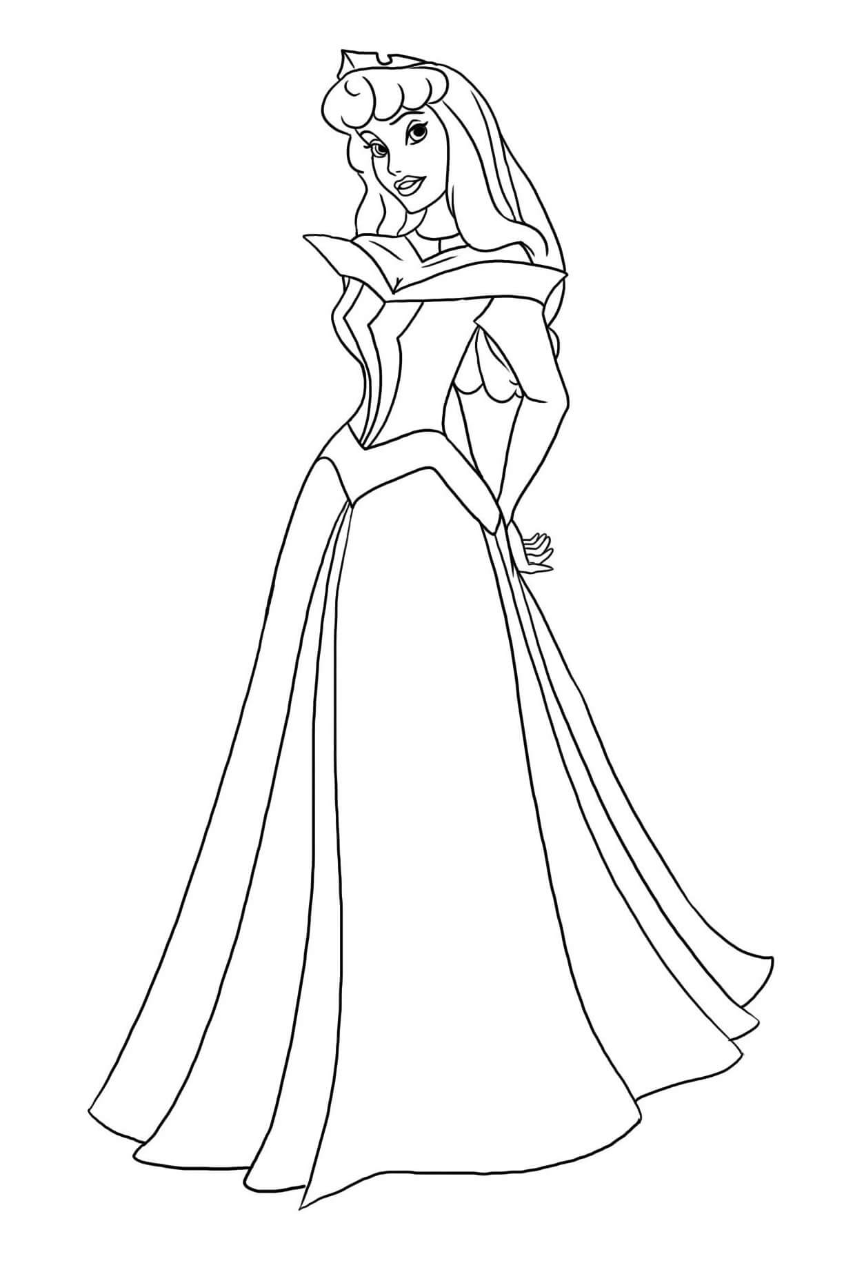 Desenhos de Incrível Princesa Aurora para colorir