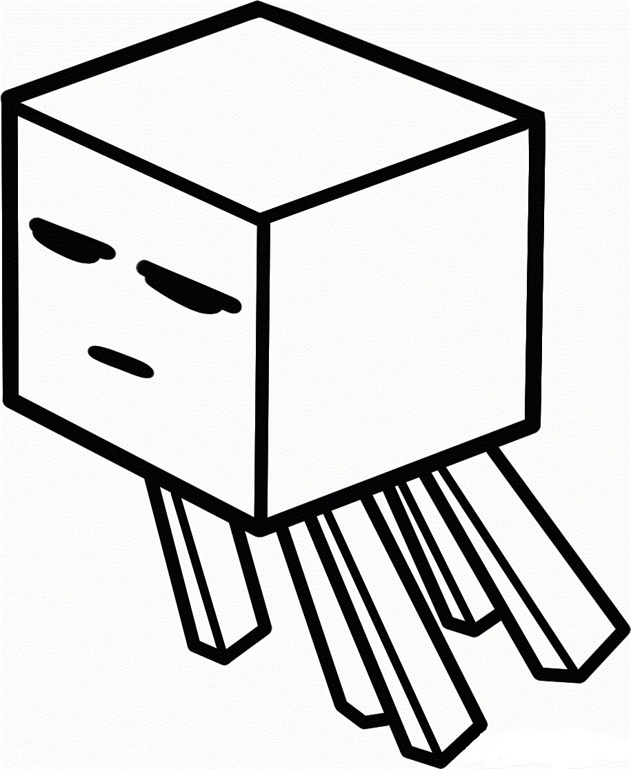 Desenhos de Korkunç Minecraft para colorir