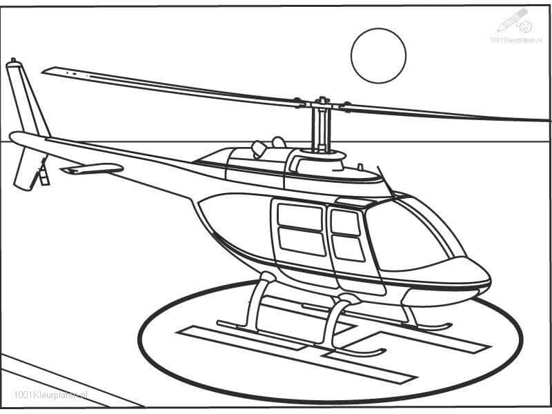 Desenhos de Lindo Helicóptero para colorir