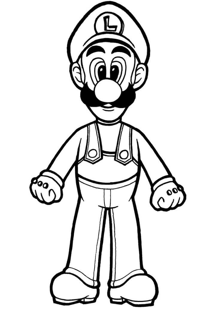 Desenhos de Luigi para colorir