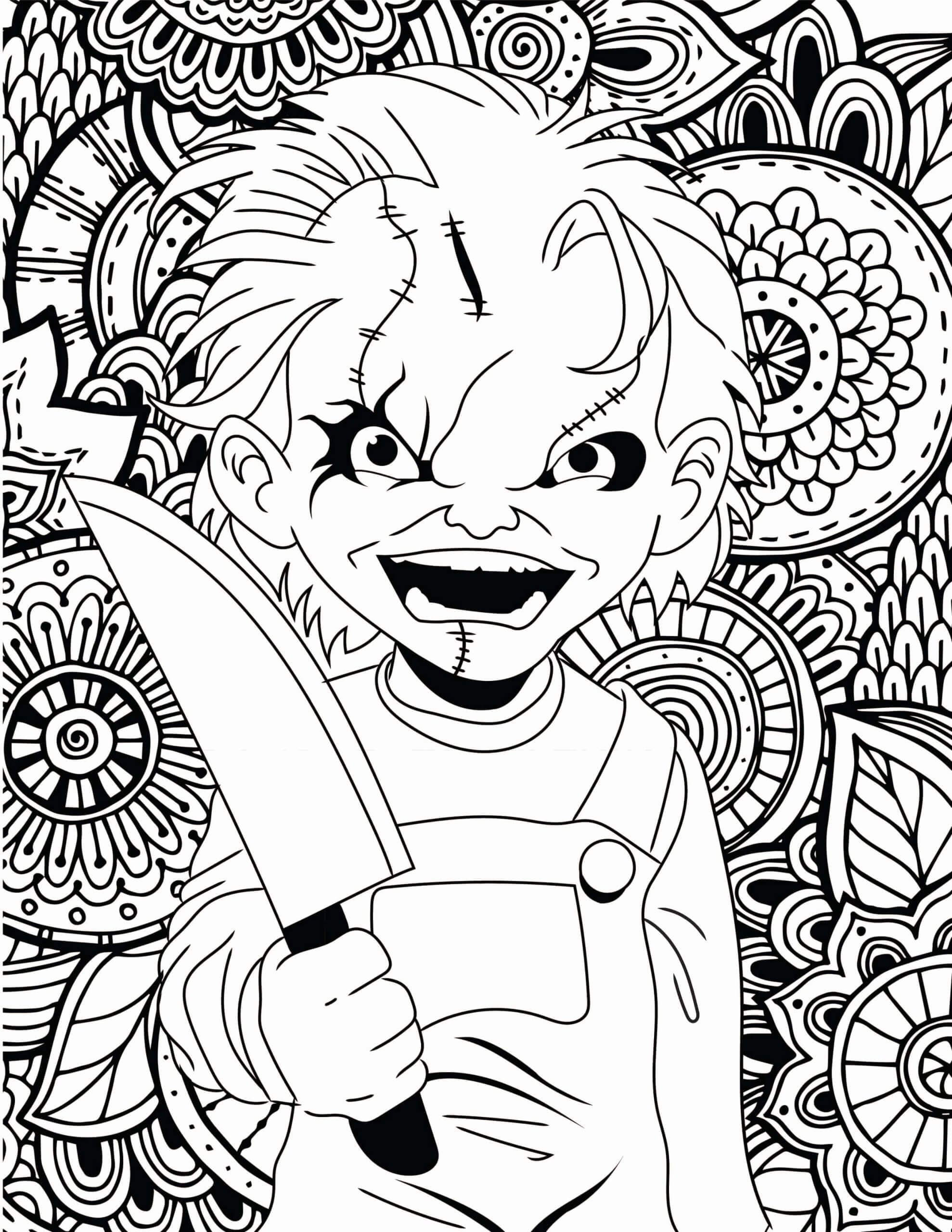 Desenhos de Mal Chucky para colorir