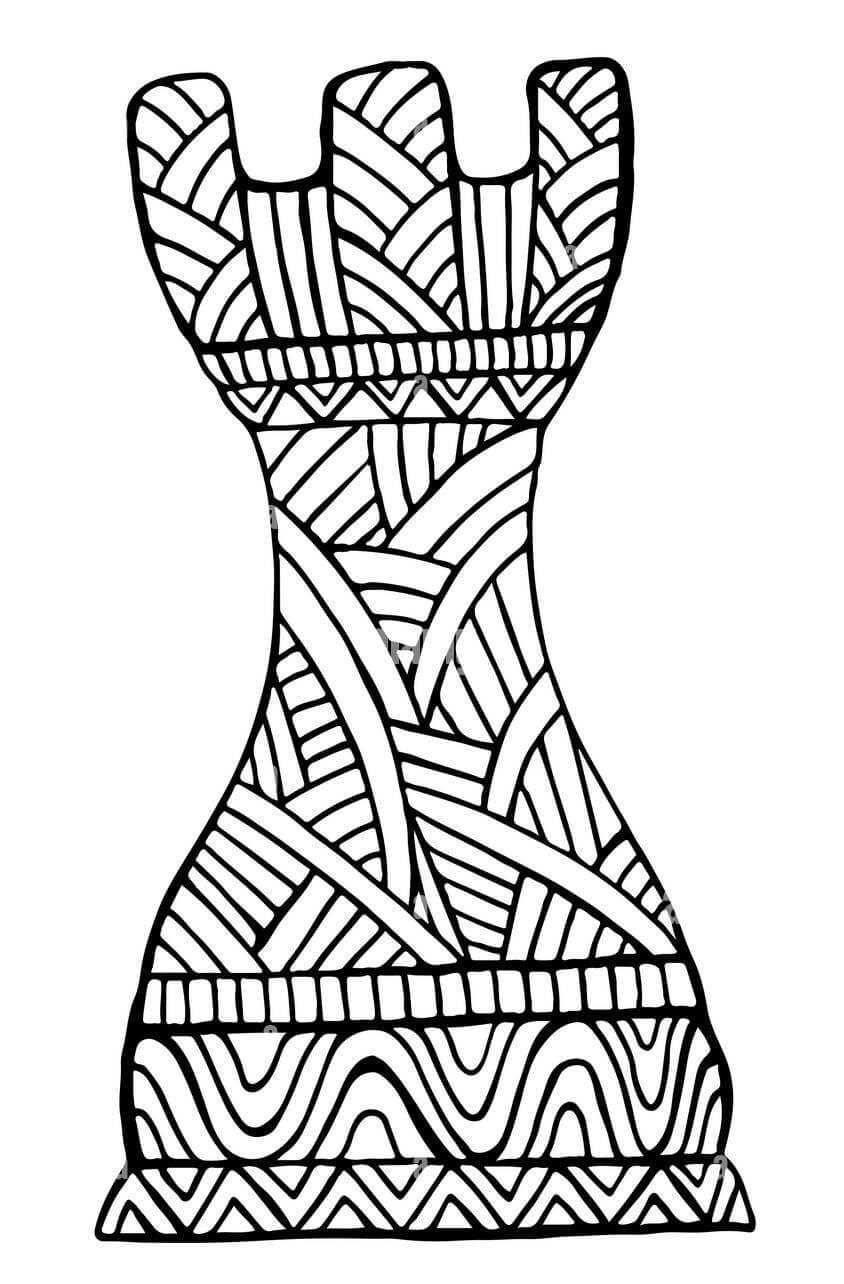 Desenhos de Mandala de Carro de Xadrez para colorir