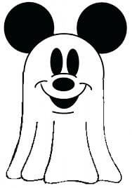 Mickey Mouse o Fantasma para colorir