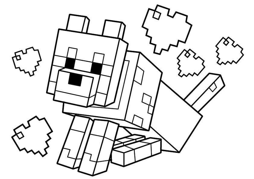 Desenhos de Minecraft'ta Kurt para colorir