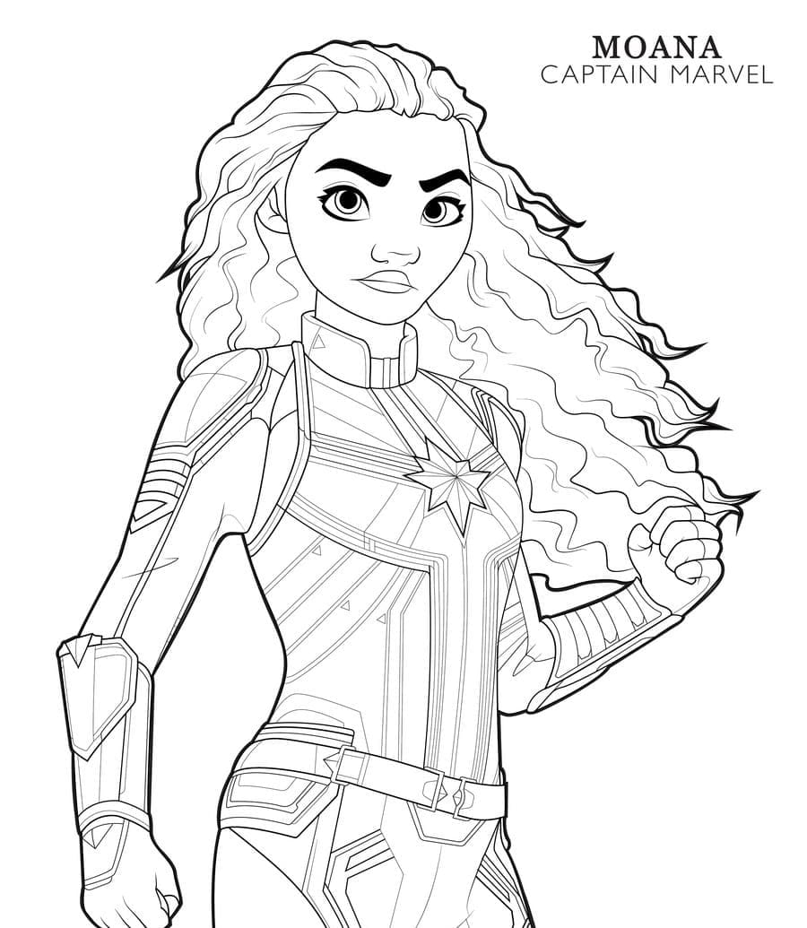 Moana impressão gratuita para colorir