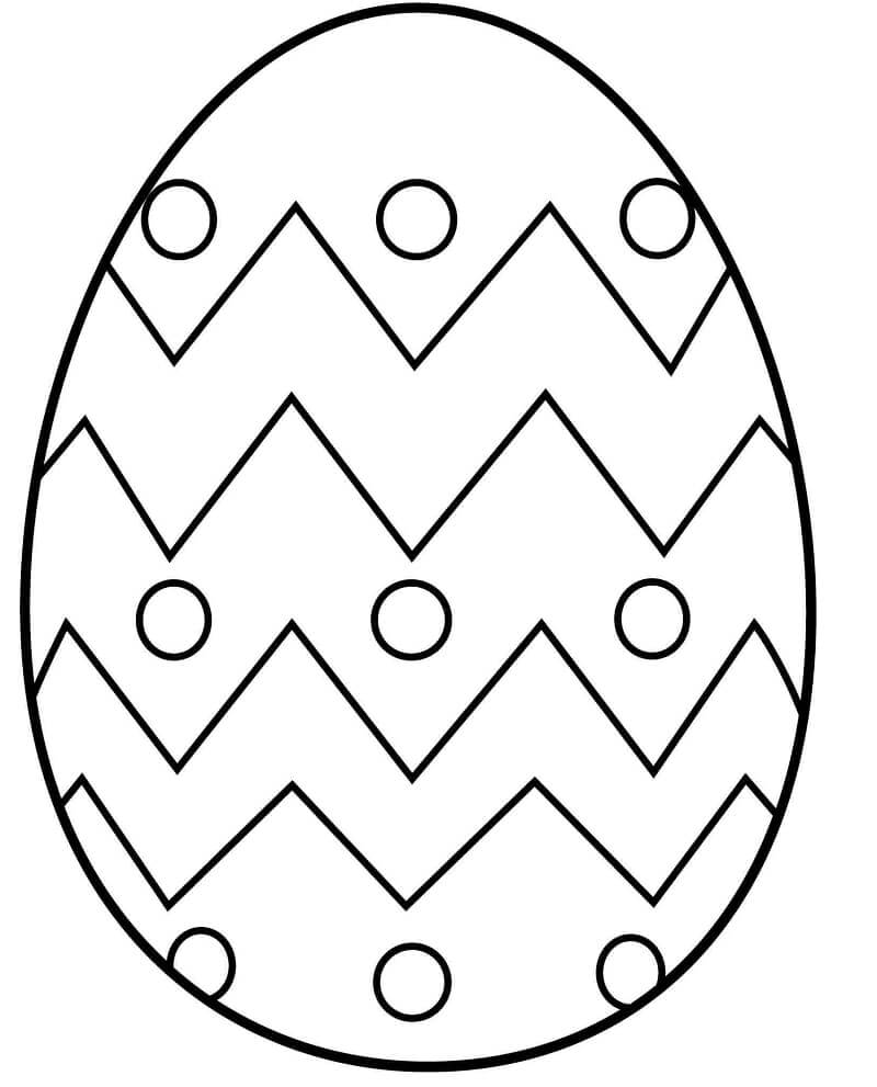 Desenhos de Ovo de Páscoa 1 para colorir