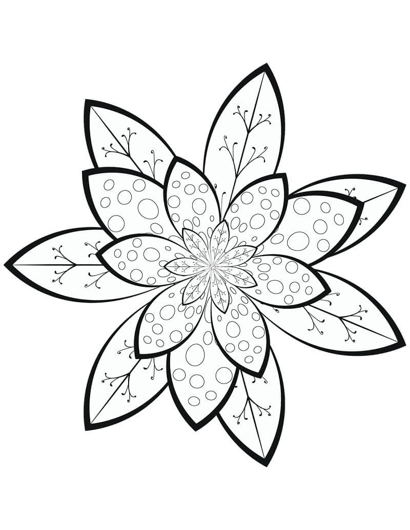 Desenhos de Padrão Floral para colorir