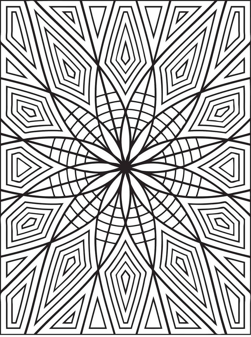 Desenhos de Padrão Geométrico 2 para colorir