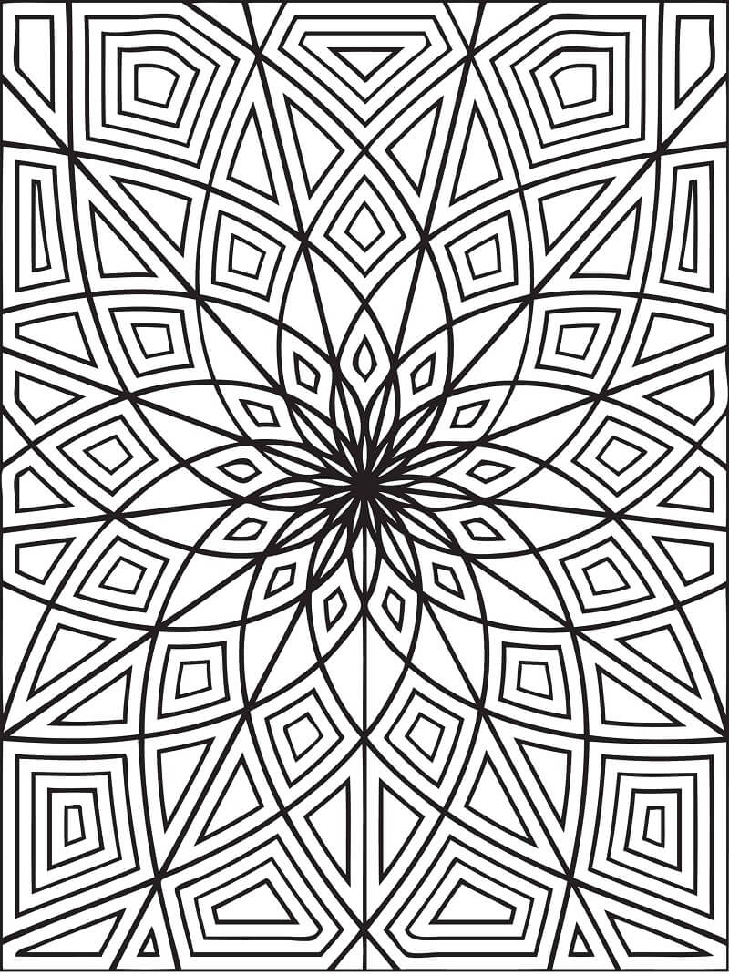 Desenhos de Padrão Geométrico 3 para colorir