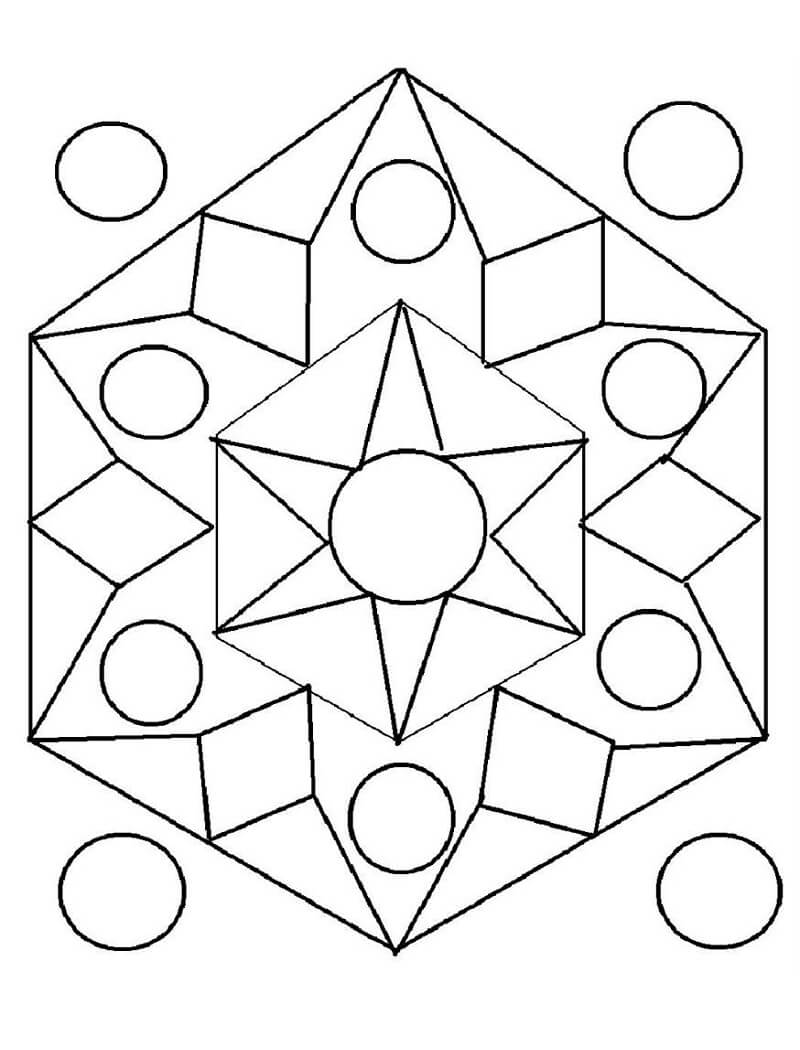 Desenhos de Padrão Geométrico 5 para colorir