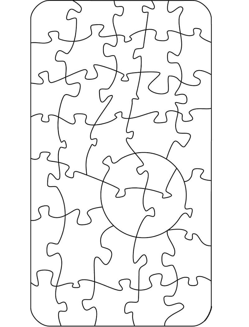 Padrão de Puzzle para colorir