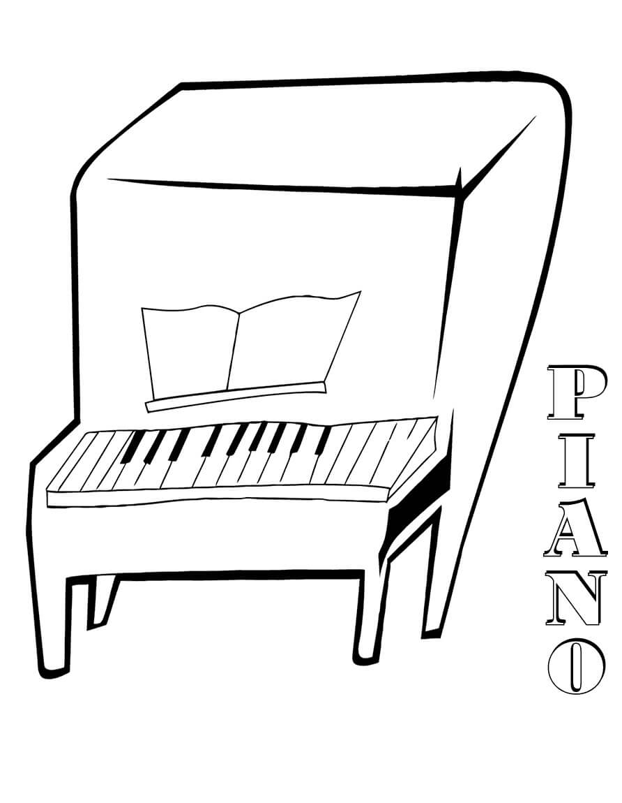 Piano Normal para colorir, imprimir ePiano Normal para colorir, imprimir e  