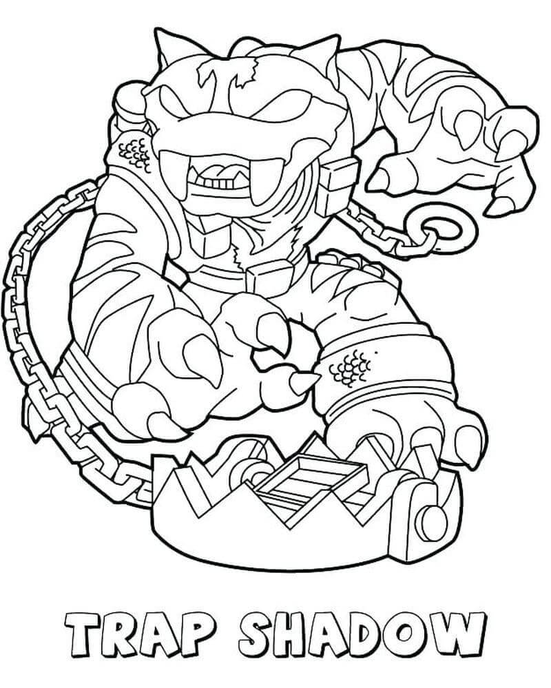 Desenhos de Trap Shadow Skylanders para colorir