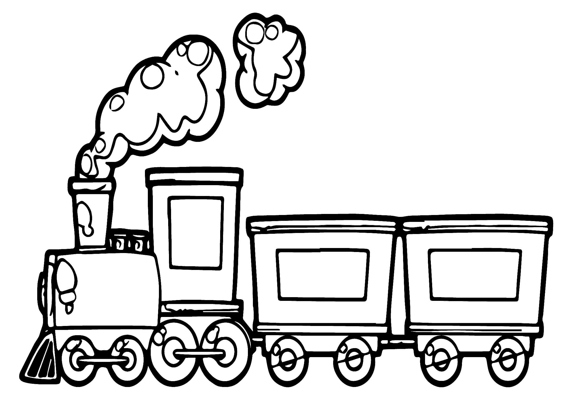 Desenhos de Agradável Trem para colorir