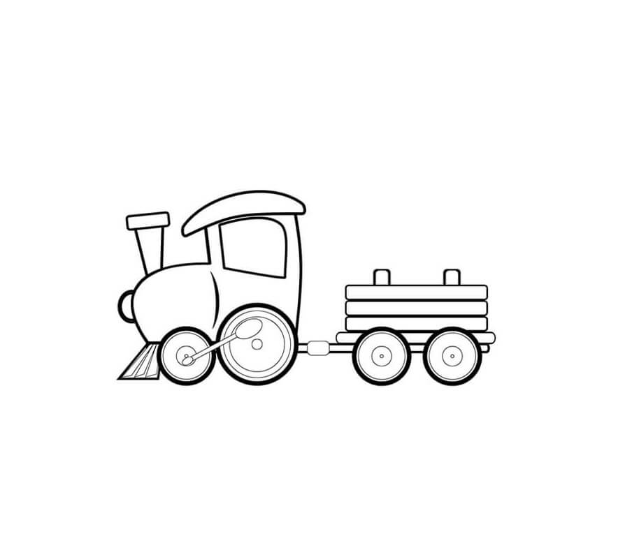 Desenhos de Cabeça de Trem de Brinquedo para colorir