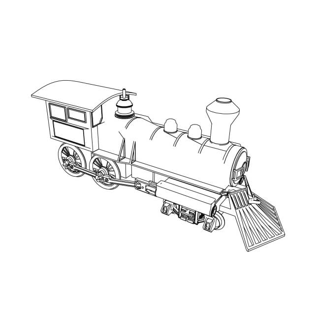 Desenhos de Cabeça de Trem para colorir