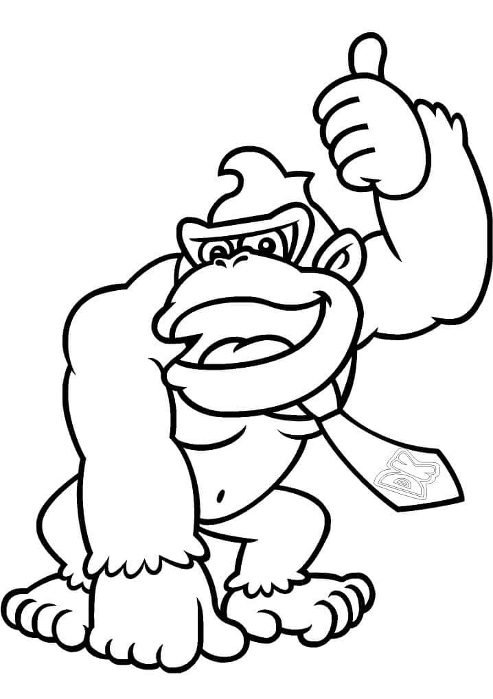 Desenhos de Devolução do país de Donkey Kong para colorir