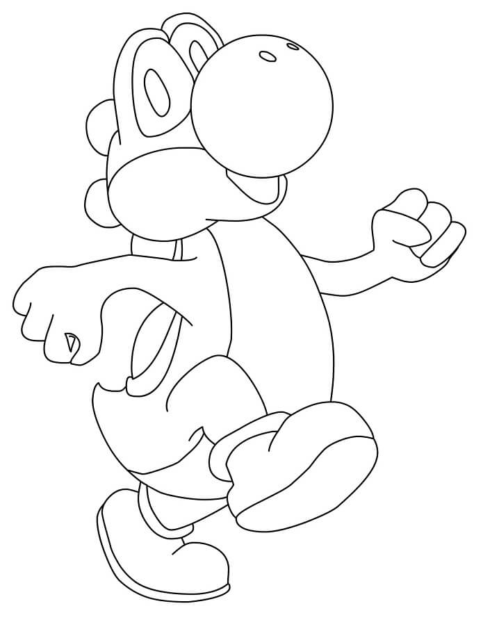 Desenhos de Feliz Yoshi para colorir