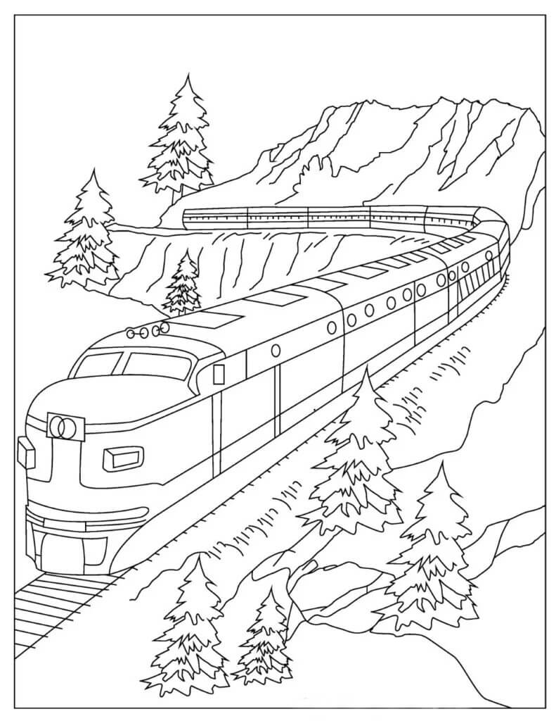 Desenhos de Grande Trem para colorir