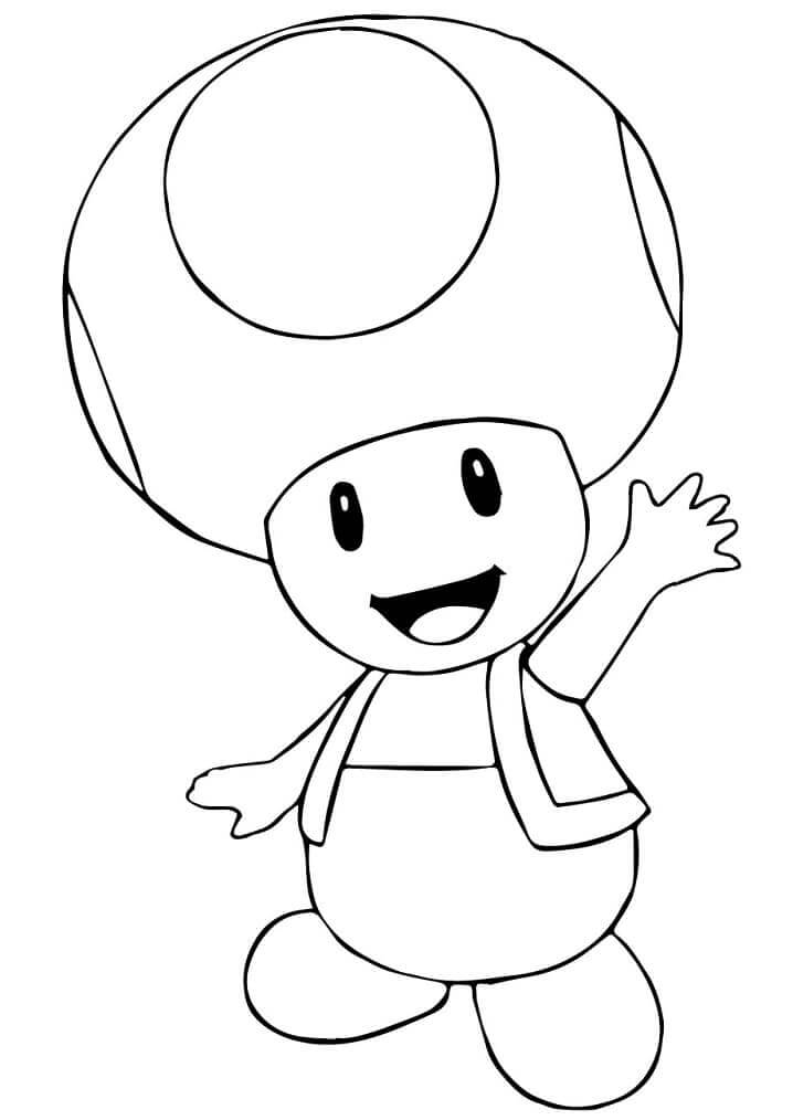 Desenhos de Mario Bros. Rã para colorir
