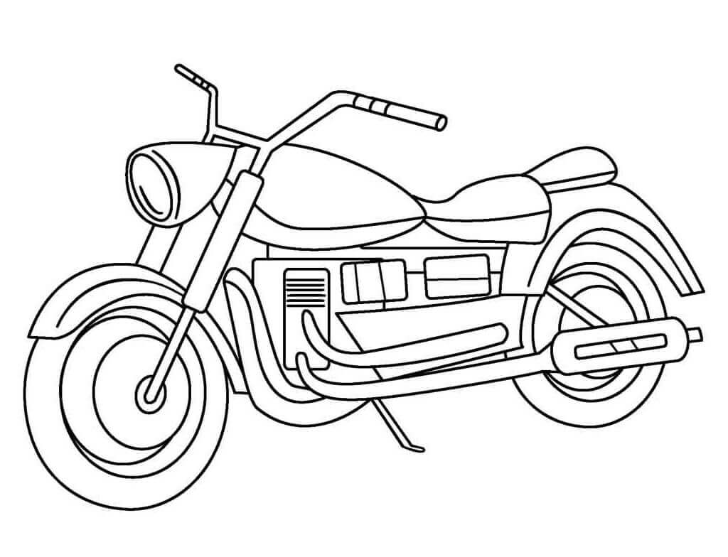 Desenhos de Motocicleta 1 para colorir