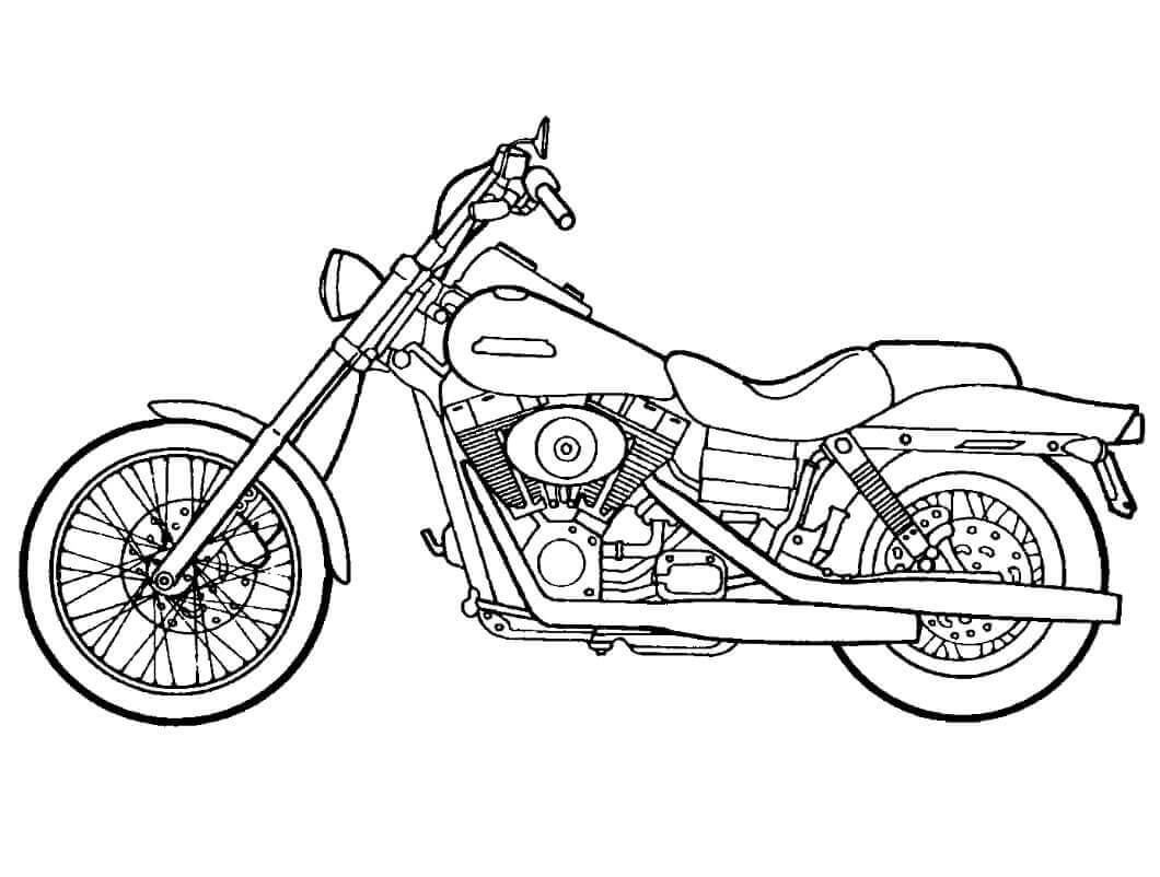 Motocicleta 2 para colorir