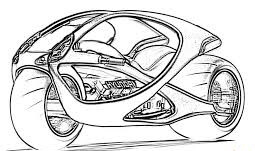 Desenhos de Motocicleta Hyundai para colorir