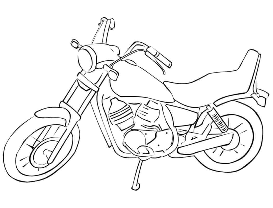Desenhos de Motocicleta para colorir