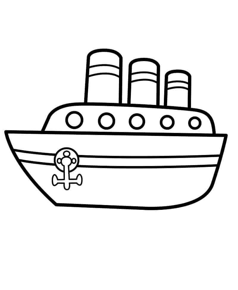 Desenhos de Navio para colorir