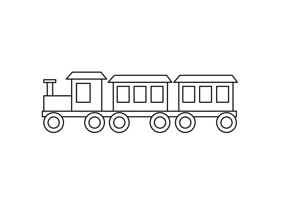 Desenhos de Trem de Brinquedo para colorir