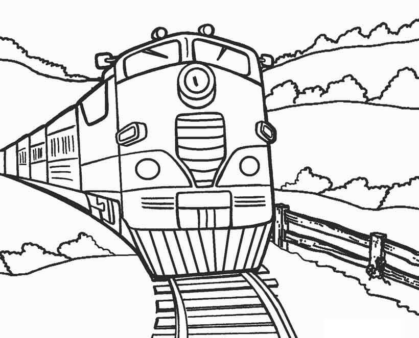 Desenhos de Trem de Desenho para colorir