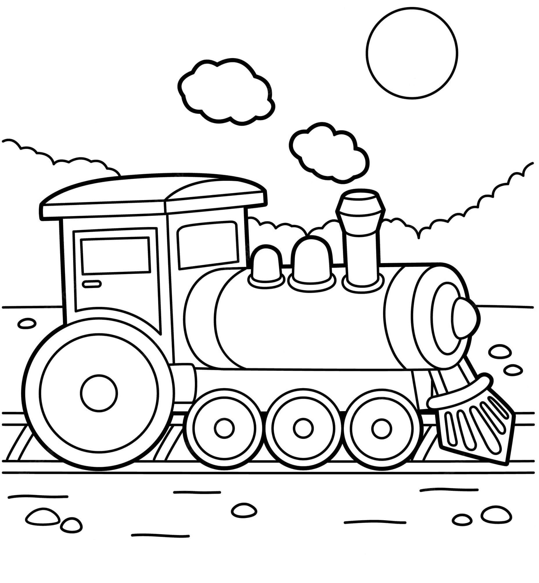 Desenhos de Trem Perfeito para colorir