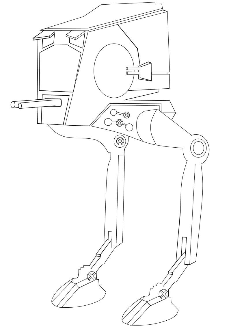 Desenhos de AT-ST para colorir