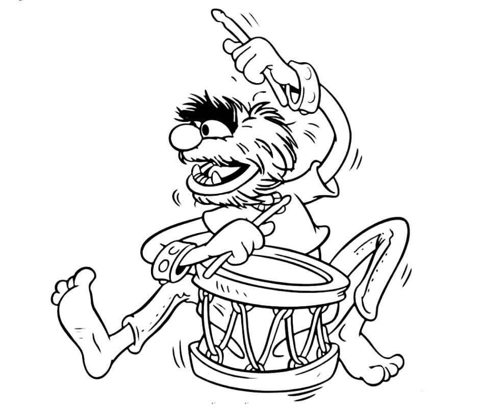 Desenhos de Animal dos Muppets 1 para colorir